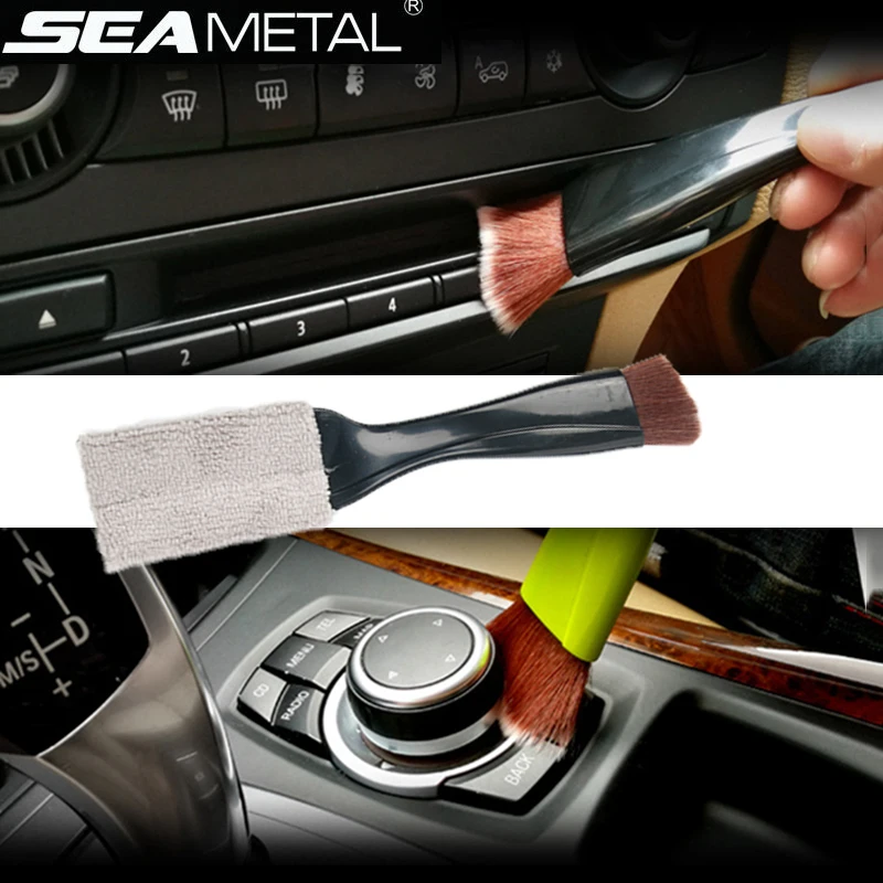 

2019 New Car Cleaning Brush Auto Cleaner Brushes Car-Detailing Tools For Automobile Dashboard Air vent Window Multiple Functions