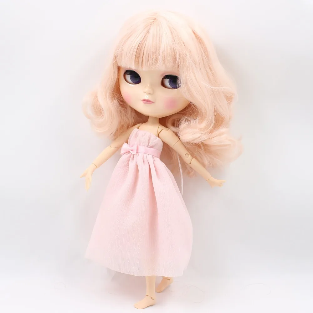 Ледяные куклы dbs BL2352 бледно-розовые волосы натуральная кожа сустава азон тело маленькая грудь 1/6 игрушка