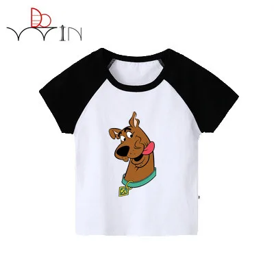 

Boy Girl T shirt Scooby Doo Print T-shirt Children Short Sleeve t shirt Kids Summer O-neck Tee Shirt