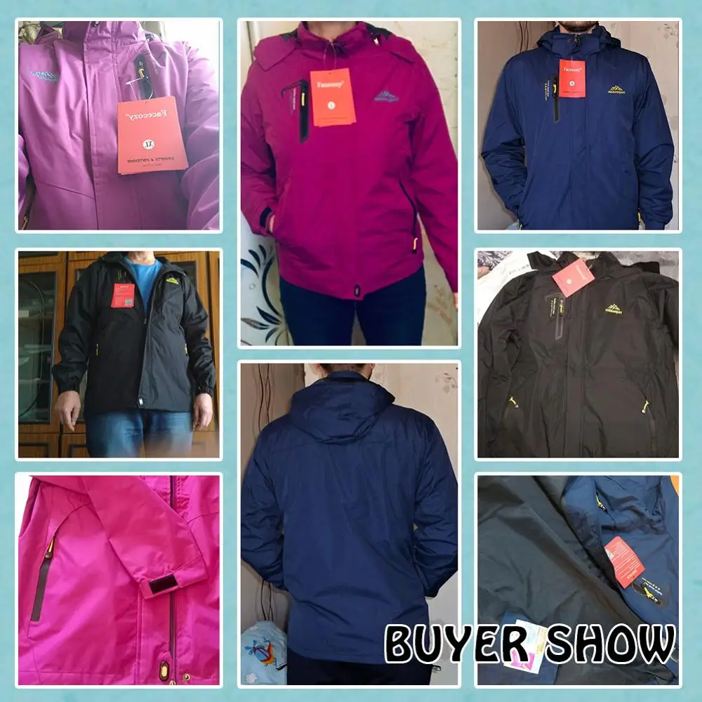 Facecozy Women Autumn Hooded Softshell Jacket Female Inner Fleece Hiking&Hunting Long Coat