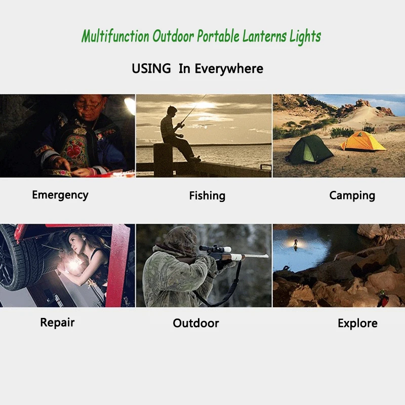 led camping light portable lamp red blue 3AA Powered flashlight (3)