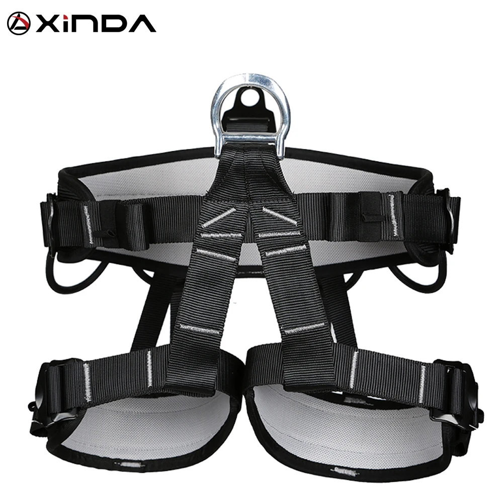 Acampamento ao ar Metade do Corpo Cinto de Segurança Arnês para Montanhismo Xinda Livre Caminhadas Escalada Rocha Cintura Suporte Mais Amplo Equipamentos Aéreos
