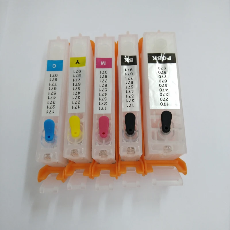 5pcs PGI 270 CLI 271 Refillble Ink Cartridge For Canon PGI 270 CLI 271 Pixma MG5720 MG5721