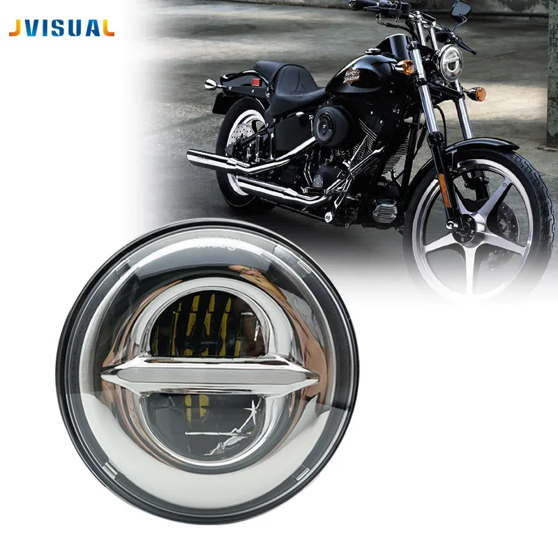 Для Road фара King Замена 7 &quotLED H4 Белый DRL Фары Лампы с янтарным поворотом| |