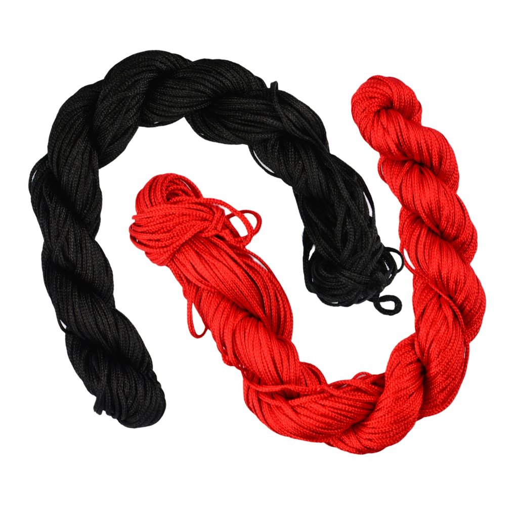 60 Meters 1mm Kumihimo Nylon Braided String Cord Thread Bracelet Supplies