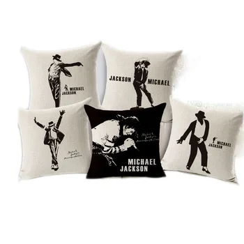 

Michael Jackson Beige Decorative Pillow Case 45x45cm, New Fashion Hold Pillow Case, Custom Made Printed Cover