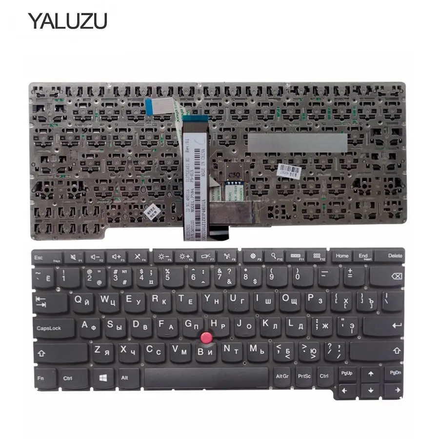 YALUZU Клавиатура для ноутбука LENOVO IBM ThinkPad X1 Helix 04Y0077 с указкой RU Макет черный ноутбук