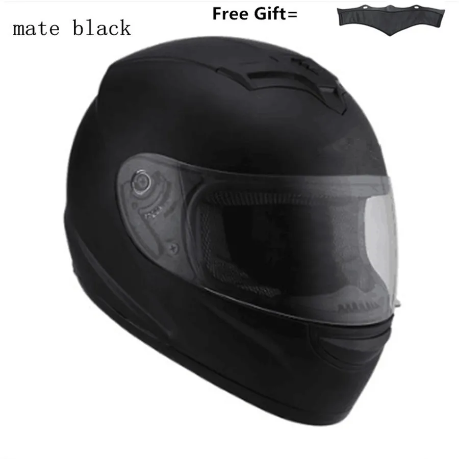 Moto rcycle шлем dot capacete de moto ciclista casco para moto cask шлемы брендовый Шлем s m l xl - Цвет: mate black