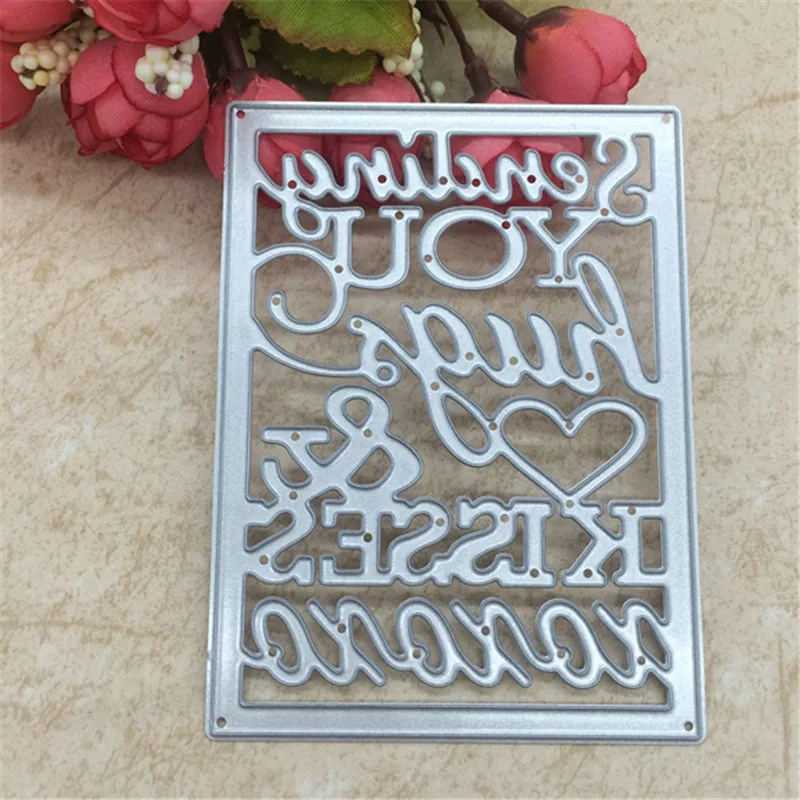 

Sending You Hugs Words Metal Cutting Dies Stencils for DIY Scrapbooking Photo Album Decorative Embossing DIY Paper Cards