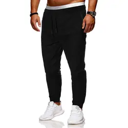 Мужские штаны летние модные мужские спортивные костюмы Slim Fit повседневные спортивные тренировочные штаны брюки мужские
