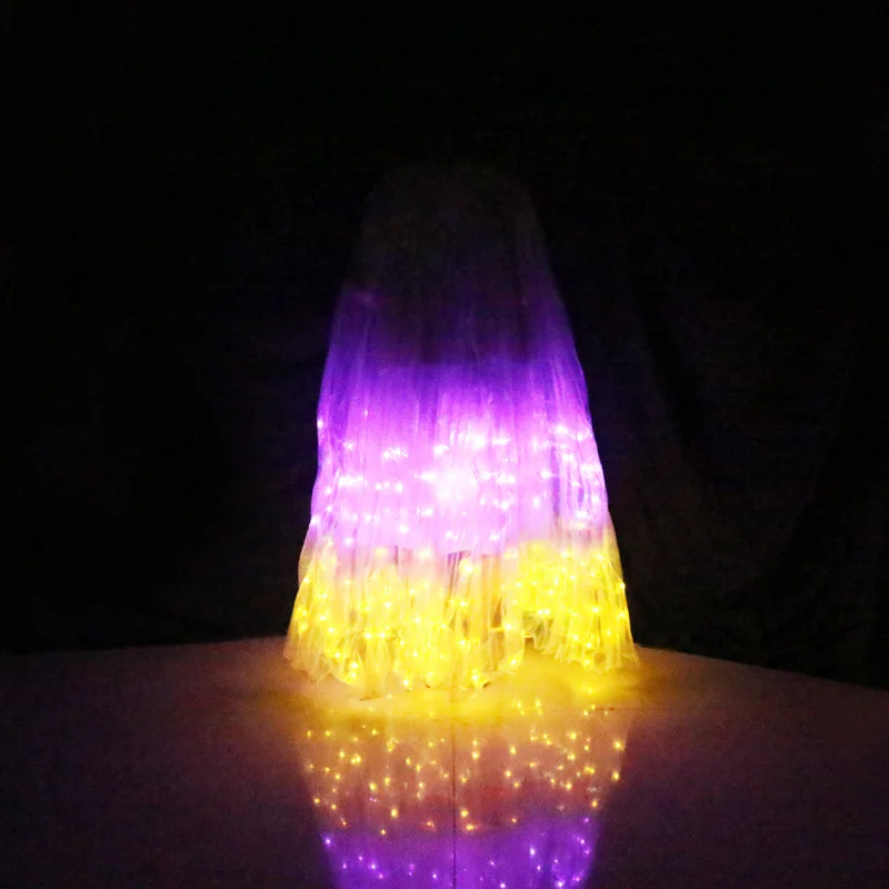 Ali LED A Forma Di Iside Per Danza E Spettacoli – Luci A 360°, Pieghevoli, Con Bacchette, Bianche E Colorate