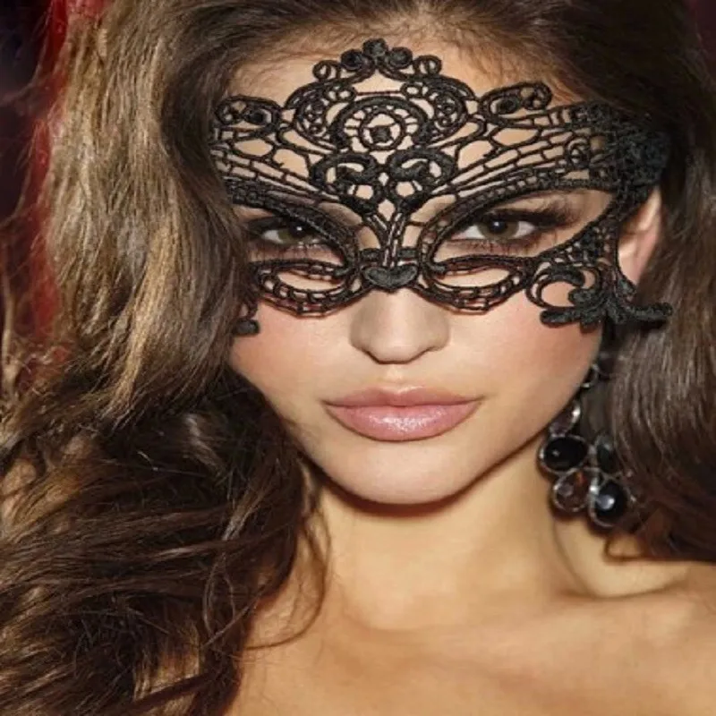 Горячие дневники Стиль Женщина-кошка маска Черная Женская Сексуальная кружевная Вырез Маска на глаза для вечеринки маски для венецианские костюмы для маскарада и Хэллоуина
