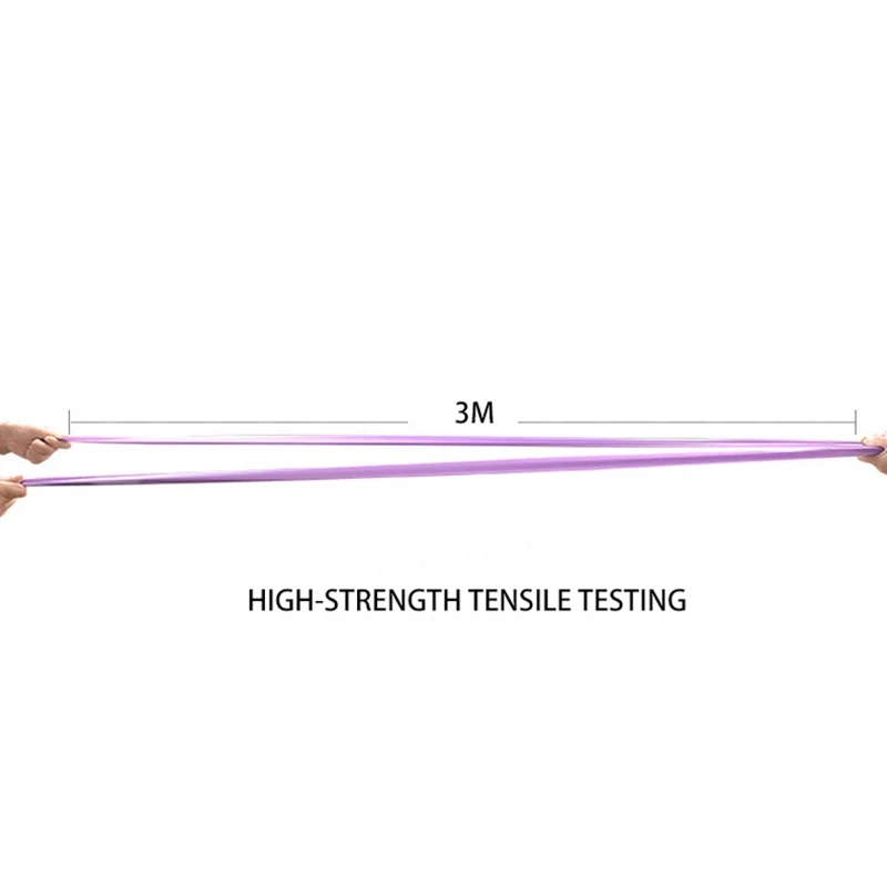 Yoga Pilates Stretch Resistance Band Exercise Fitness Band Training Elastic Exercise Fitness Rubber 150cm natural rubber