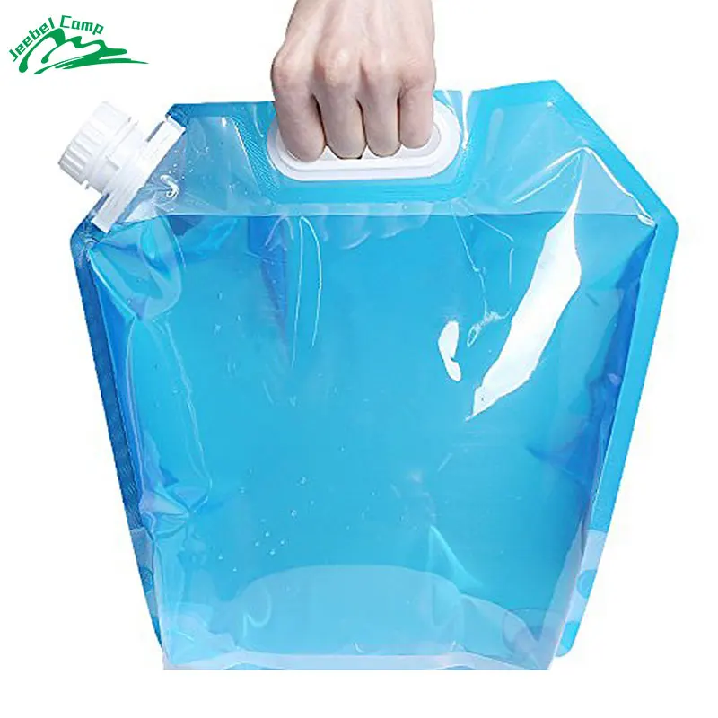 

Jeebel 5L 10L Collapsible Foldable Water Bag Container Storage Hand Lifting Hiking Survival Bottle Drinking for Cycling Picnic