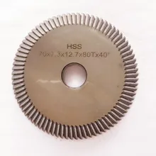 0011b Двусторонняя фреза 12.7 мм отверстие HSS угловой резец ключевые станки Замена 70x7.3x12.7 [одна часть]