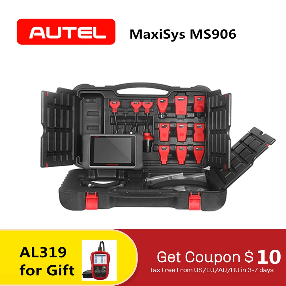 

Autel MaxiSys MS906 Automotive Full System Diagnostic Package MS 906 Powerful than MaxiDAS DS708 Update Online as AL319 for Gift