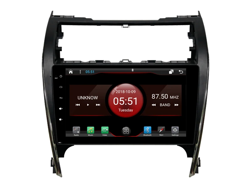 Excellent Elanmey android 8.1 car radio for toyota camry 2012 usa car accessories DSP device Gps Navi multimedia bluetooth camera recorder 2