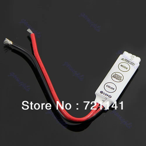 

Mini 3 Key 12V 12A Controller Dimmer Amplifier For RGB 5050 3528 LED Strip Light-Y102 for LED
