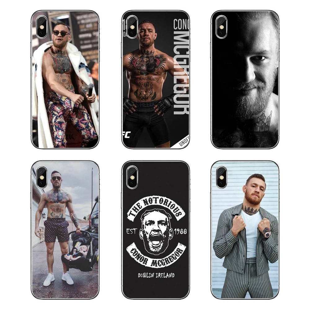 

Conor McGregor For iPod Touch iPhone 4 4S 5 5S 5C SE 6 6S 7 8 X XR XS Plus MAX Transparent Soft Shell Covers