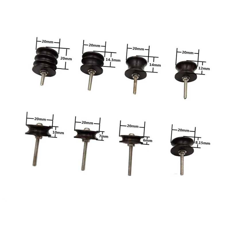 

7 Pcs/Set Electric Polished Rod Leather Edge Polishing Slicker Flat/Pointed Head Sandalwood Tools DIY Tip Burnisher LAD-sale