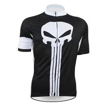 Велосипедные майки черный/белый череп roupa одежда для велоспорта ciclismo hombre Мужская велосипедная Джерси Одежда для велоспорта рубашка