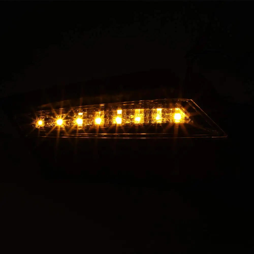 KEMIMOTO заднего вида Боковые гоночные боковые зеркала с янтарным светодиодный светильник UTV для Can Am Maverick X3