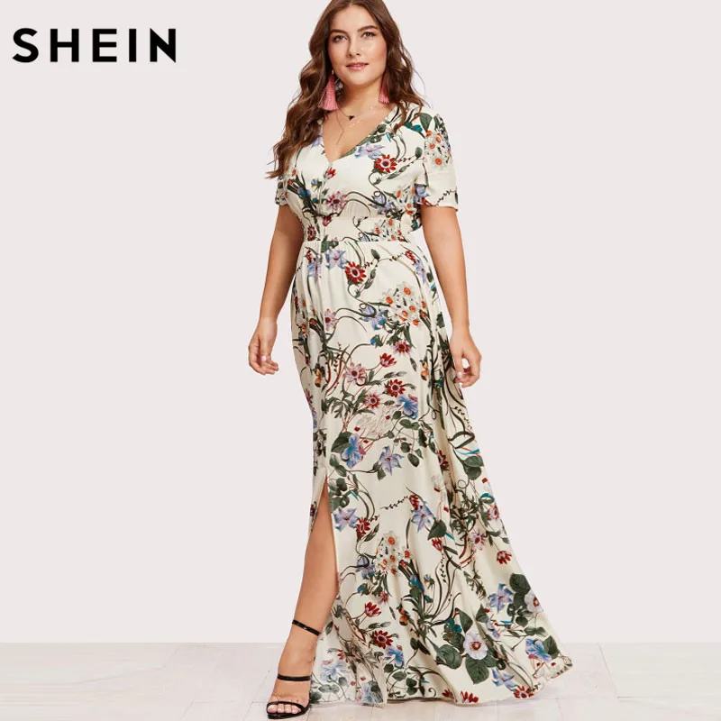 oversized casual v neck printed maxi dress oversized casual v neck printed maxi dress