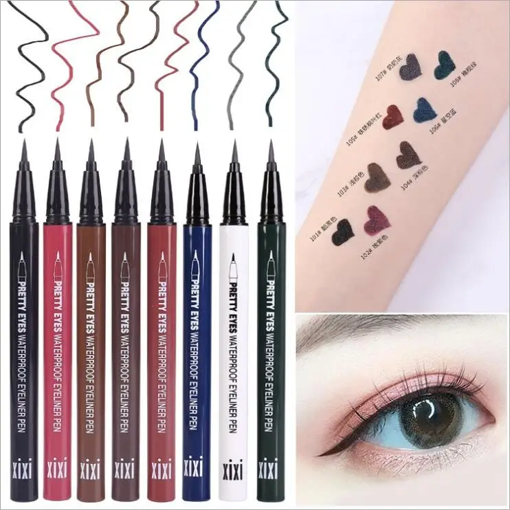 

Waterproof and sweatproof Eyeliner INS super fire cool black not blooming liquid eyeliner color