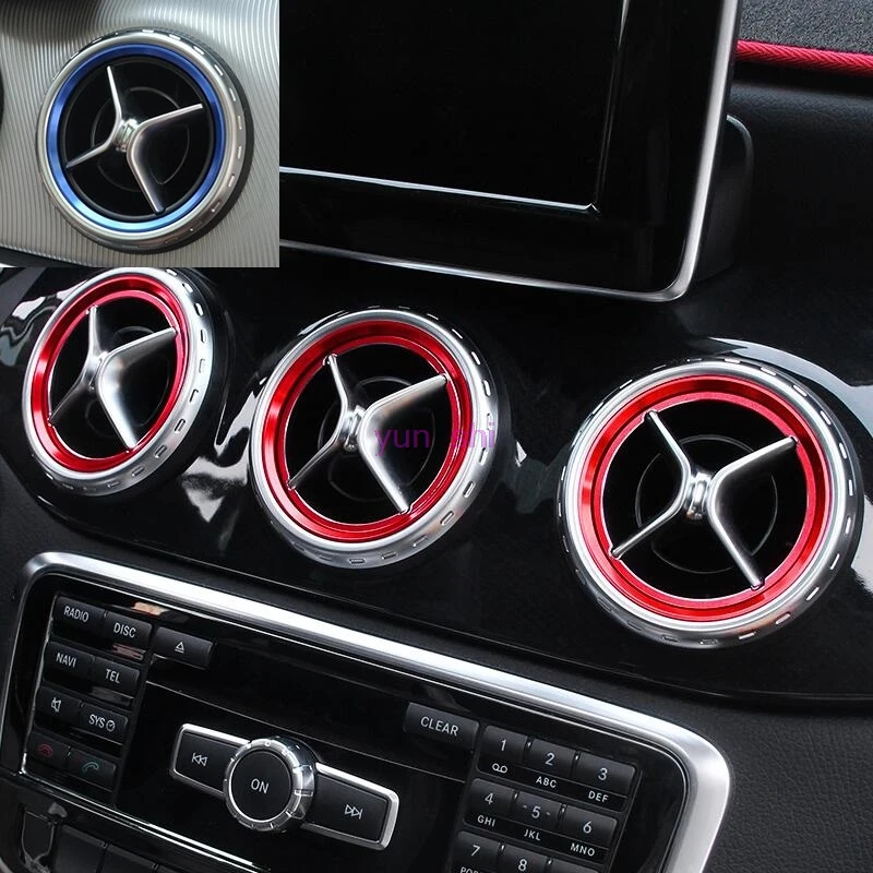 5 шт. металлическая рамка для автомобильного вентиляционного отверстия Mercedes Benz GLA