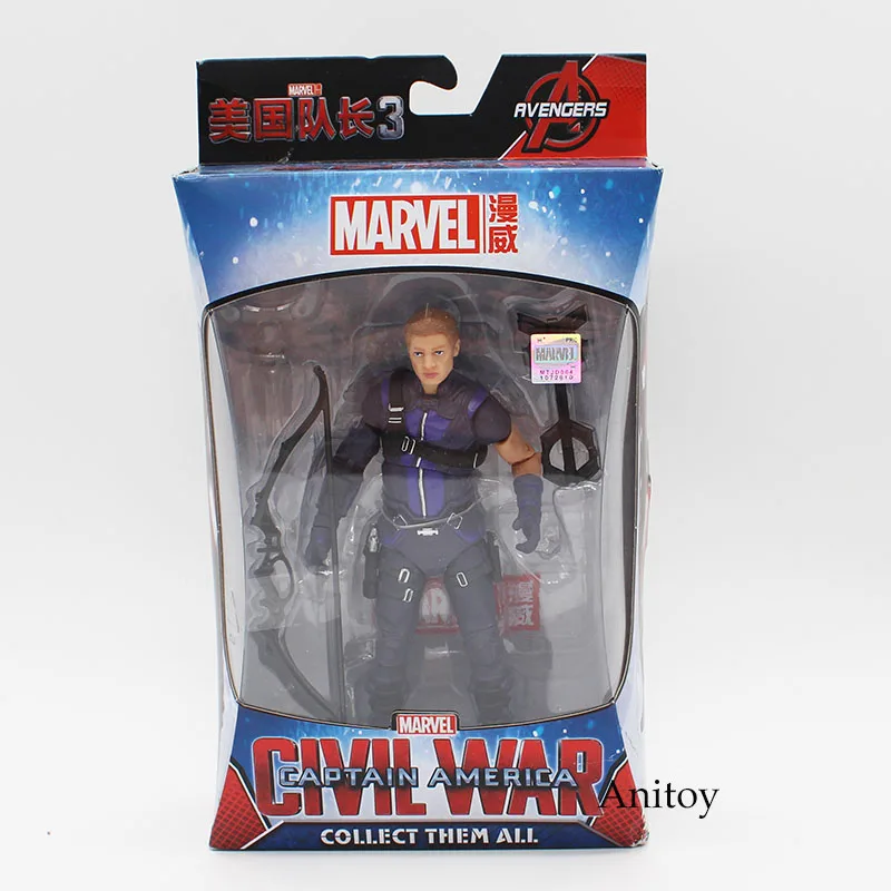 Marvel Мстители Железный человек пантера Hawkeye Капитан Америка Черная Вдова ПВХ фигурка Коллекционная модель игрушки 17 см KT3351