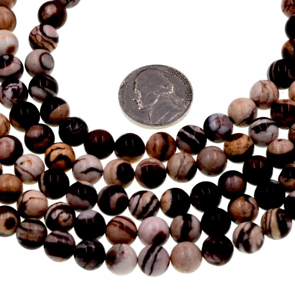 8 мм круглые коричневые бусины jaspers камень jaspis|jaspis beads|beads beadszebra beads |