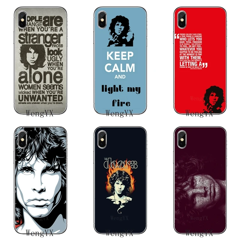 

The Doors Alone Jim Morrison slim silicone TPU Soft phone cover case For Xiaomi Redmi 3 3s 4 4A 4x 5 plus pro Note 3 4 5 5A