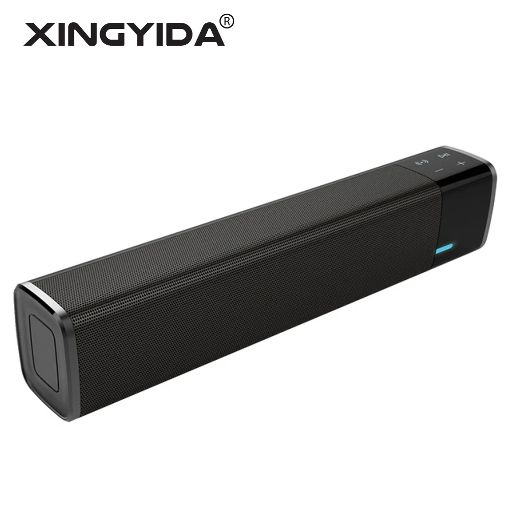 

XINGYIDA NFC Wireless Bluetooth Speaker with 4g SD Card Subwoofer Stereo Altavoz Touch Soundbar Line in for Tablet Smartphone PC