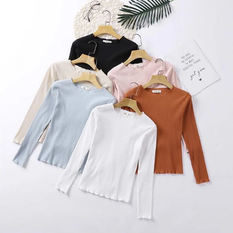 

Autumn Knitted Pullovers Sweater New Spring Turtleneck Pullovers Sweaters Primer shirt long sleeve Slim-fit tight sweater