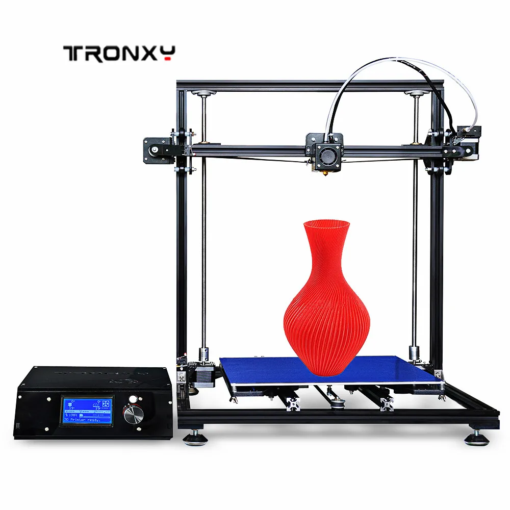 

2018 Tronxy X3S Aluminum Frame High Precision LCD Display Screen 3D Printer DIY Kit 300 x 300 x 400mm