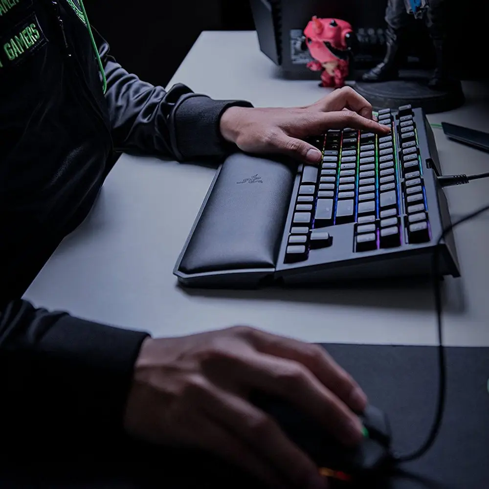 OriginalRazer BlackWidow Tournament Edition Chroma V2 Механическая игровая клавиатура RGB тактильные