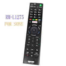 Универсальный самых Bravia ТВ RM-L1275 дистанционного Управление для sony ТВ Netflix RMT-TX100D RMT-TX100E RMT-TX102D KDL-43W808C KDL-50W755C