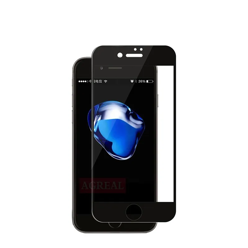 r Tempered Glass For iPhone 5 SE 5C 5S 6 6S Plus AGREAL 9H 2.5D 0.26mm Screen Protector Film for iphone 8 Plus 7 7 Plus (2)