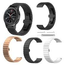 OOTDTY универсальный браслет из нержавеющей стали металлический ремешок для часов samsung gear S3 Смарт-часы сменный аксессуар