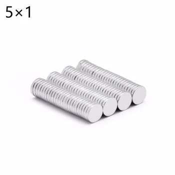 

1000pcs 5mm x 1mm Powerful Round Disc Cylinder Neodymium Industrial Magnet 5*1 5x1 Art Craft Connection 5mm*1mm free shipping