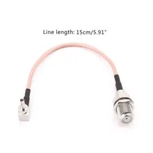 F Тип Женский Джек К CRC9 мужской прямоугольный кабель RG316 Pigtail 15 см для модема HUAWEI