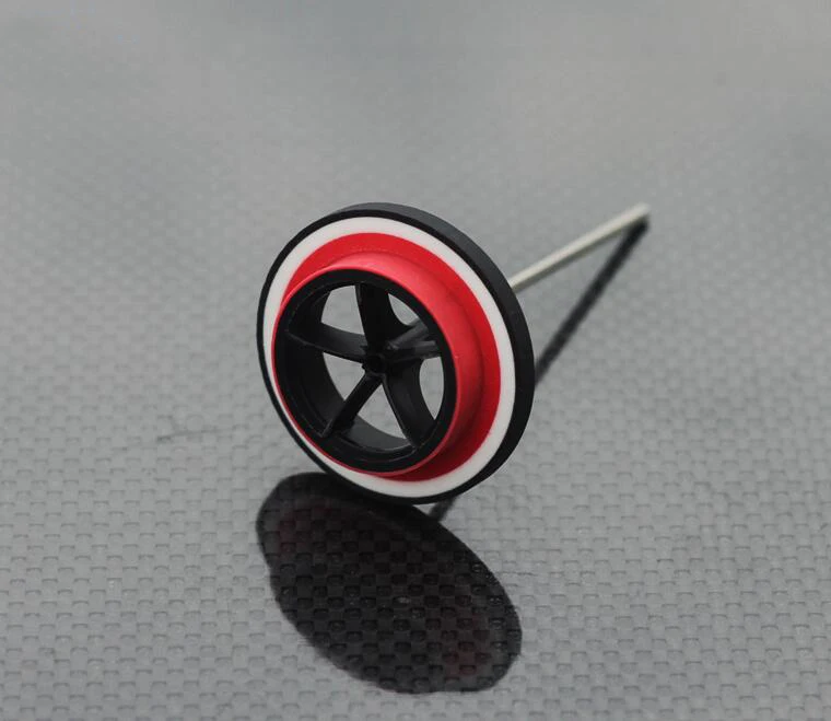 4 шт. супер узкий большой диаметр ручные полированные шины с 3/5 колеса со спицами ступенчатая отделка шины для Tamiya Mini 4WD гоночная модель автомобиля - Цвет: red 3-layers