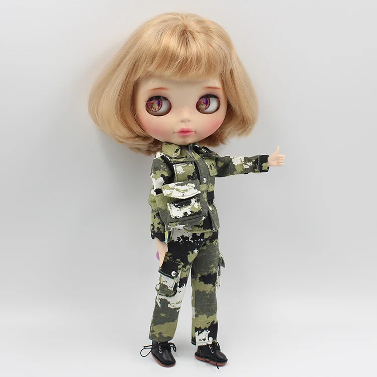 Blyth кукла военная форма+ поясная сумка кукольная одежда для Blyth AZONE Licca аксессуары для кукол