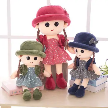 

1pc 35cm New Soft fashion girls Stuffed Dolls Plush Phyl Plush Wedding Rag Doll Cute toys Sweet Model Girl's Kids Birthday Gift