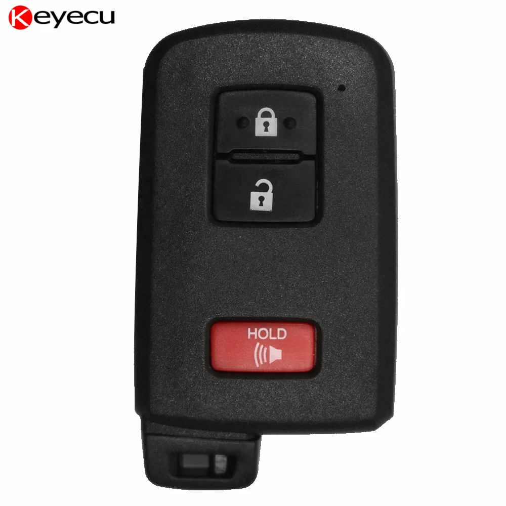Keyecu Remote Key Shell Case Cover 2+1 Button for Toyota Avalon Camry