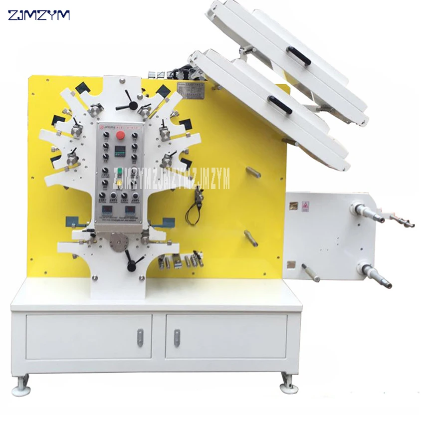 Машина для флексографической печати этикеток флексографский принтер для стирки одежды этикетки 6 цветов и 2 цвета JR-1262 буквенный пресс