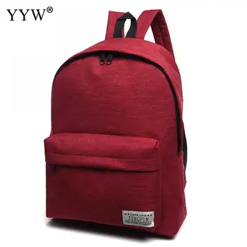 

2018 Cheap Mochila Black Backpack Canvas Women Backpack SchoolBags For Teenagers Couple Backpacks Casual 4 color Durable