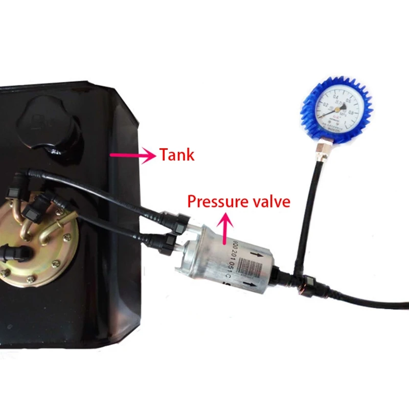 Мотоцикл топлива Давление манометр автомобильный керосиновый Давление датчик измерительный прибор тестер инструмент