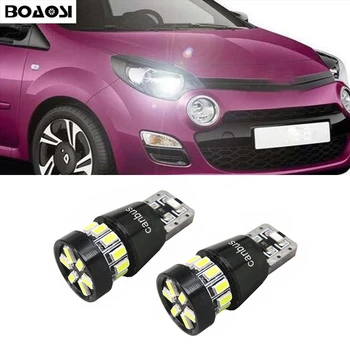 

BOAOSI 2x T10 LED Clearance Light Marker Lamp Bulb Source Canbus For renault megane 2 duster logan clio laguna 2 Koleos