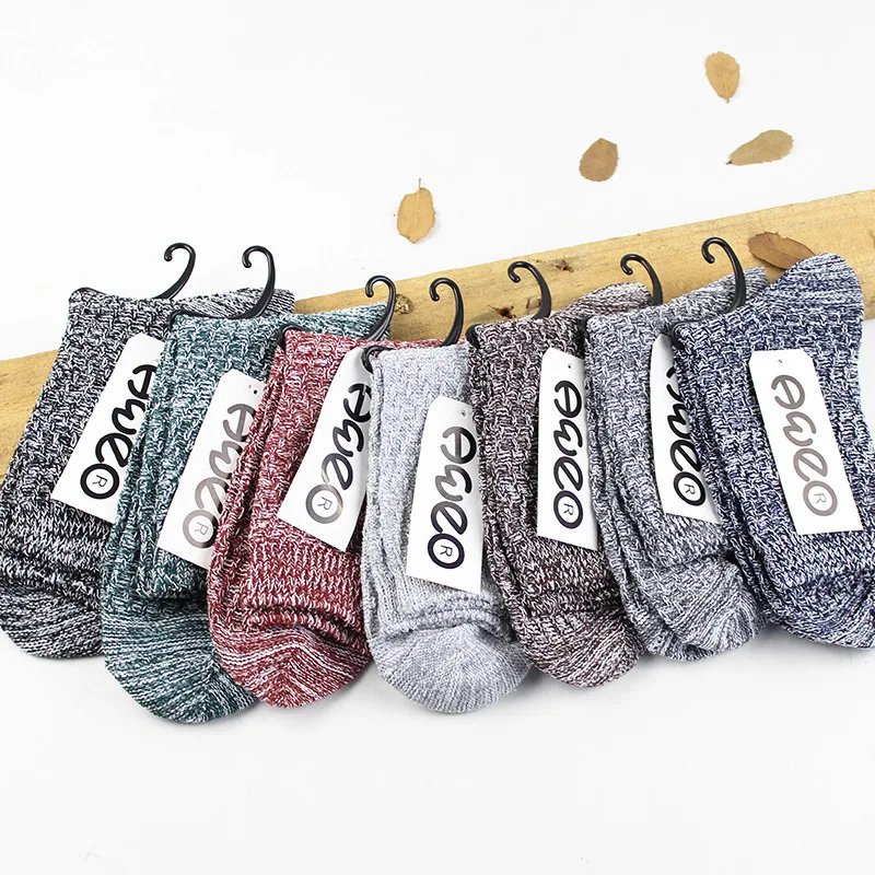 

Autumn and winter hip hop men socks cotton thick thick line black gray socks men dress crew socks for christmas men gift